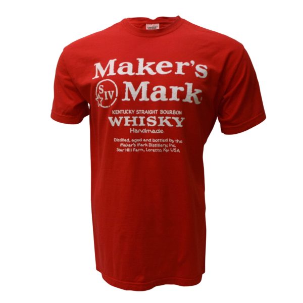 red makers mark label t-shirt
