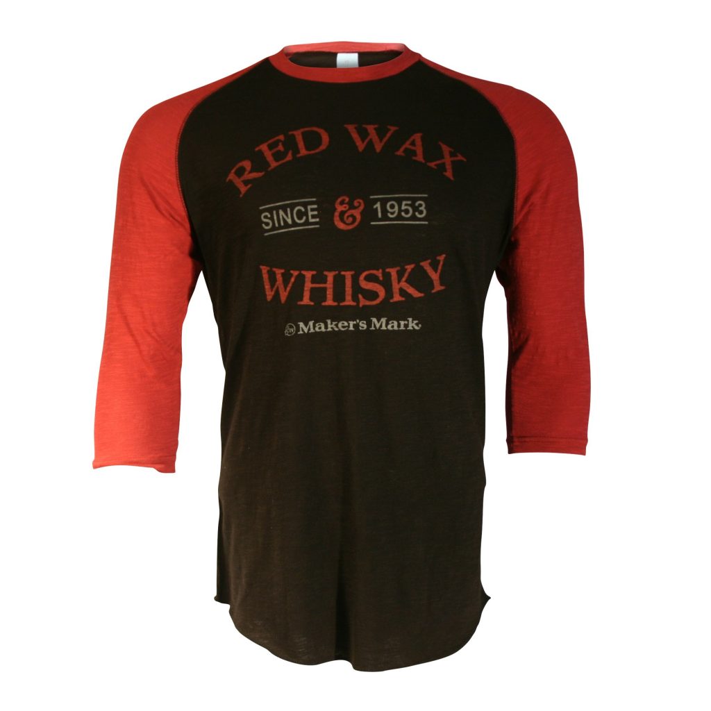 Red Wax Whisky Raglan - Whiskey By The Glass