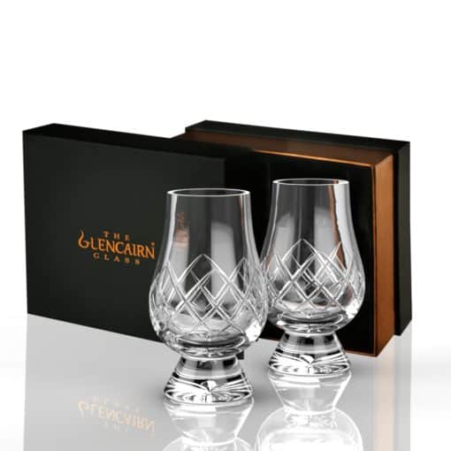 Glencairn cut crystal glasses in presentation box